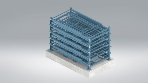 Стеллаж для хранения шин